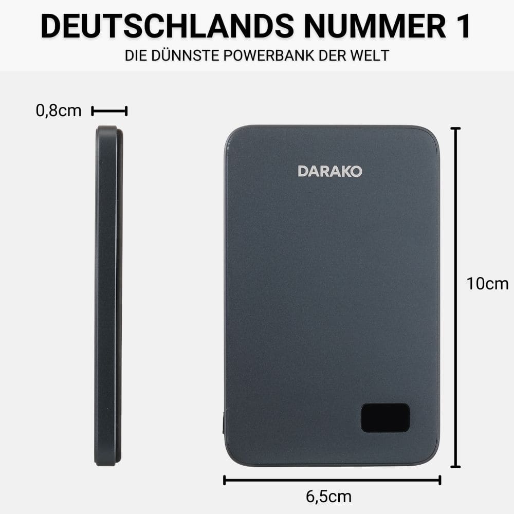 Darako™ PrimeCharge - magnetische Powerbank mit Überhitzungsschutz - DARAKO
