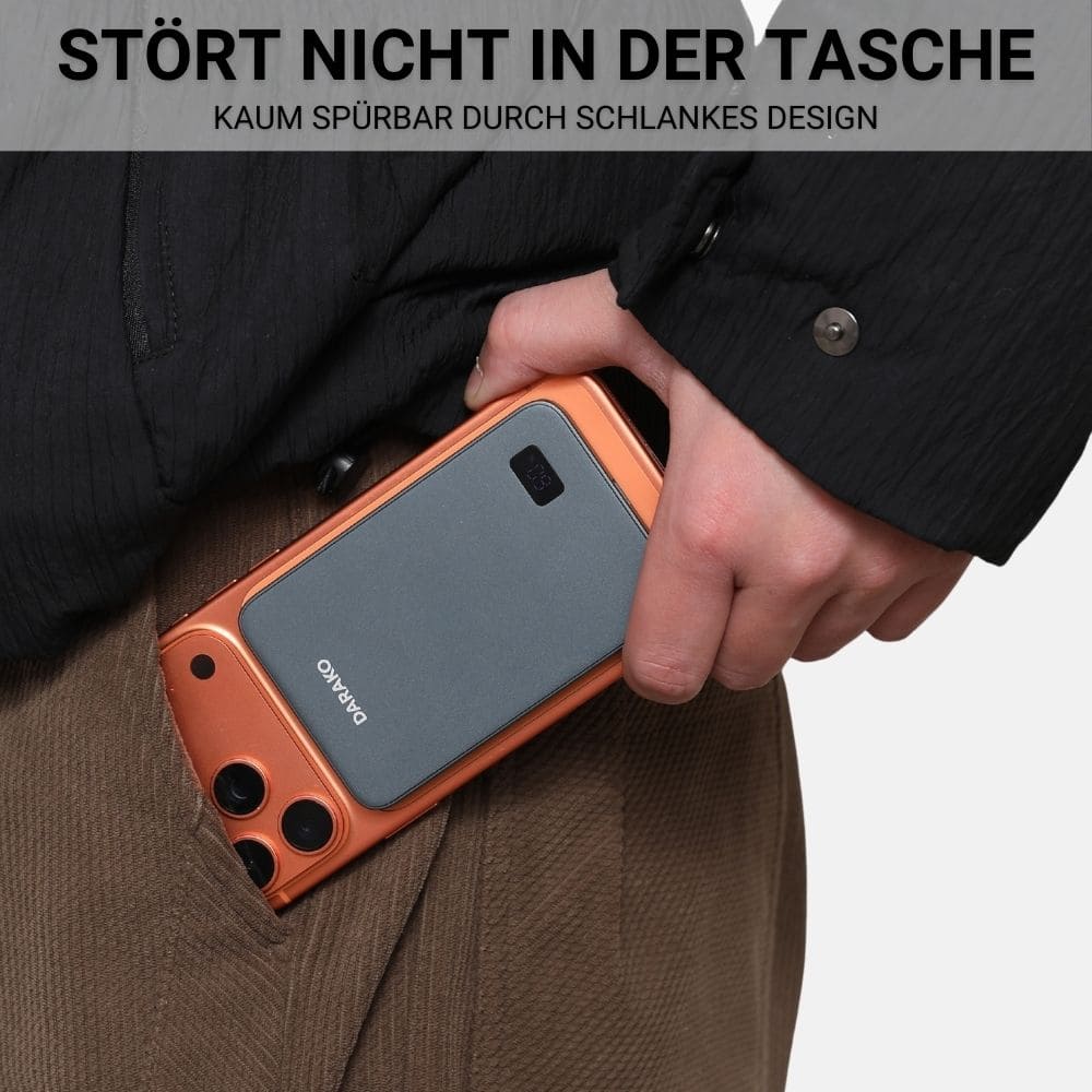 Darako™ PrimeCharge - magnetische Powerbank mit Überhitzungsschutz - DARAKO