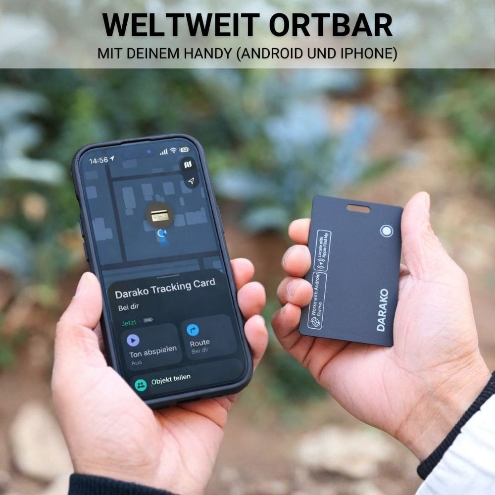 Darako™ Tracking Card - Orte dein Wallet überall - DARAKO