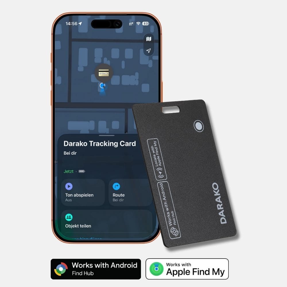 Darako™ Tracking Card - Orte dein Wallet überall - DARAKO